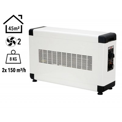 HBB4000K Heatbox Board 4000 watt Monofaze Elektrikli Fanlı Isıtıcı Krem